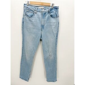 Levi's Light Wash 70s High Slim Straight Denim Jeans Womens‎ Size 31 Blue